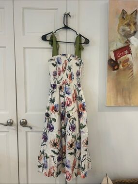 NWT Prosperina floral dress Small Smock Ribbons Small Gorgeous